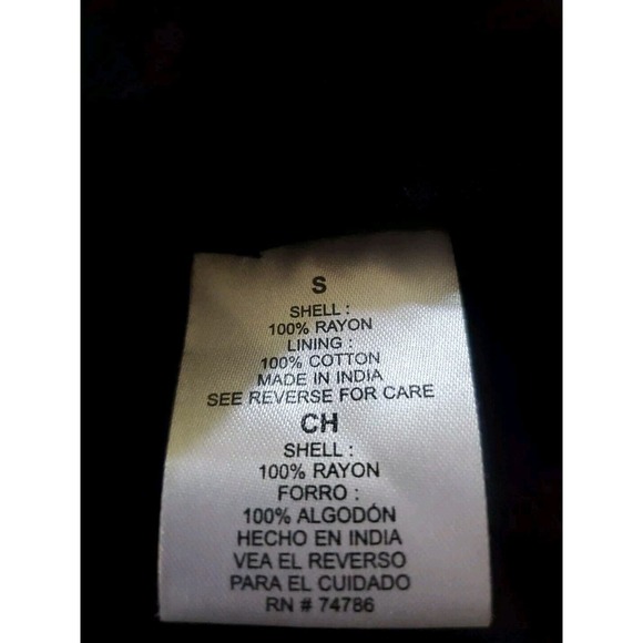 Patrons Of Peace Small Geometric Pattern Long Bell Sleeve Keyhole Neckline Dress - Picture 10 of 12